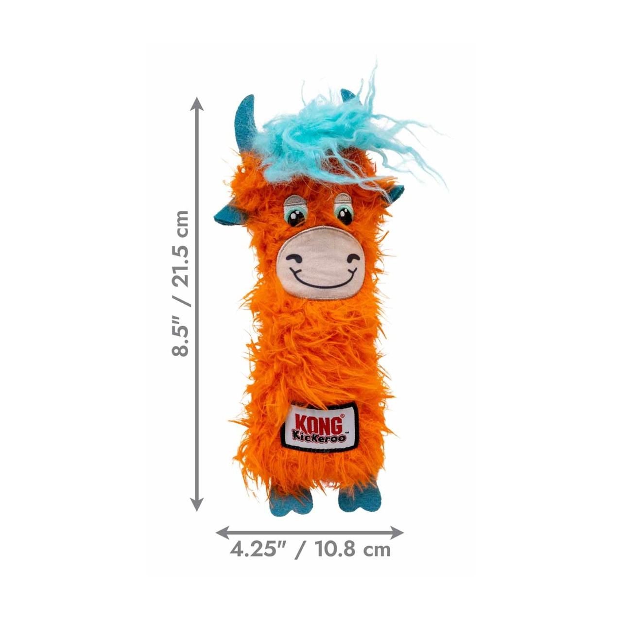 KONG Cat Kickeroo Highland Cow 21,5 x 11 x 5 cm med catnip